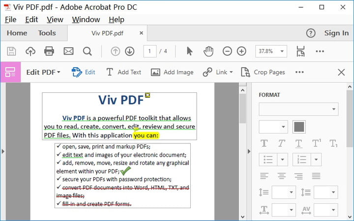 how to edit text in adobe acrobat 7.0 professional